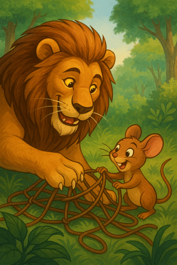 The Lion and the Mouse Story PDF